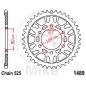 Preview: Alu-Kettenrad: 43Z, Teil.: 525 silber, JT, Innen Ø : 080, Lochkr.: 104