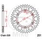 Preview: Alu-Kettenrad: 51Z, Teil.: 520 silber, JT, Innen Ø : 130, Lochkr.: 150