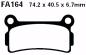 Preview: Bremsbelag - Satz Sintermetall Goldstuff (EBC), FA164R