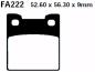 Preview: Bremsbelag - Satz Blackstuff (organisch) (EBC), FA222