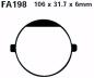 Preview: Bremsbelag - Satz Blackstuff (organisch) (EBC), FA198