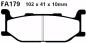 Preview: Bremsbelag - Satz (Sintermetall) Goldstuff (EBC), FA179HH