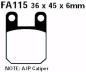 Preview: Bremsbelag - Satz MXS Rennbremsbelag Goldstuff (EBC), MXS115