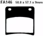 Preview: Bremsbelag - Satz Blackstuff (organisch) (EBC), FA146