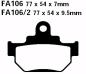 Preview: Bremsbelag - Satz Sintermetall Goldstuff (EBC), FA106R