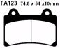 Preview: Bremsbelag - Satz Blackstuff (organisch) (EBC), FA123