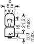 Preview: Glühlampe, 12V/6W BA9S, MINIXE