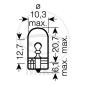 Preview: Glühlampe, 12V5W W2.1X9.5D, Ultra Life