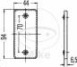 Preview: Rückstrahler, eckig rot