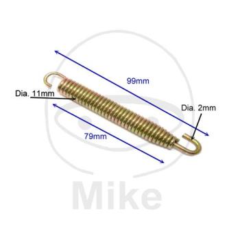 Auspuffhaltefeder, 99 mm, 4 Stk. , JMP
