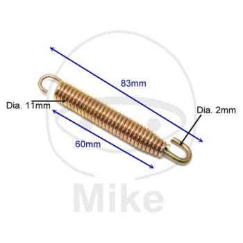 Auspuffhaltefeder, 83 mm, 4 Stk. , JMP