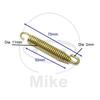 Auspuffhaltefeder, 75  mm, 4 Stk. , JMP