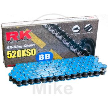 RK, X-Ring-Kette, blau 520 XSO/118, offen mit Nietschloss