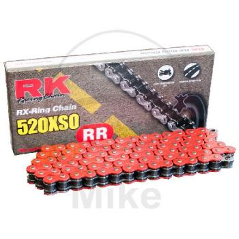 RK, X-Ring-Kette, rot 520XSO/118, offen mit Nietschloss