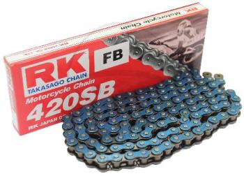 RK, Standard-Kette, blau 420 SB/120, offen mit Clipschloss