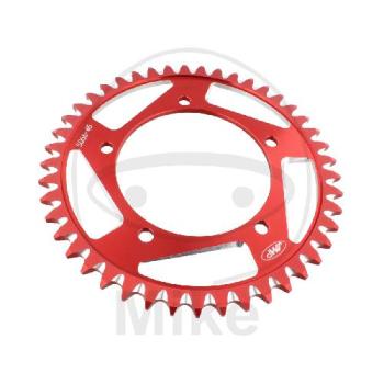 Alu-Kettenrad: 45Z, Teil.: 525 rot, JMP , Innen Ø : 120, Lochkr.: 140