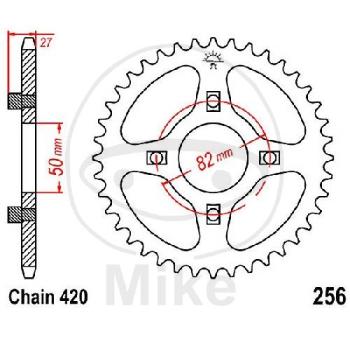 Kettenrad, 28Z, Teil.: 420, Innen Ø : 050, Lochkr.: 082