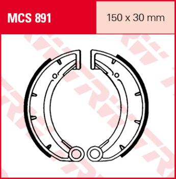 Bremsbacken MCS891