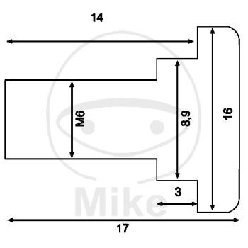 Bremsscheibenschrauben, M6X14 mm, Inhalt 6 Stk.