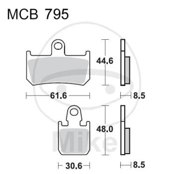 Bremsklötze,  Sinter, Carbon, SCR, TRW