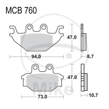 Bremsklötze, Standard, TRW, altern. 7323157