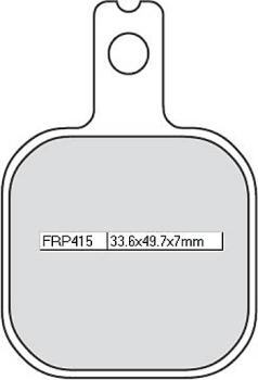 Bremsbelag FRP 415 Platinum