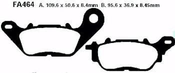 Bremsbelag - Satz Blackstuff (organisch) (EBC), FA464