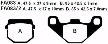 Bremsbelag - Satz (Sintermetall) Goldstuff (EBC), FA083HH