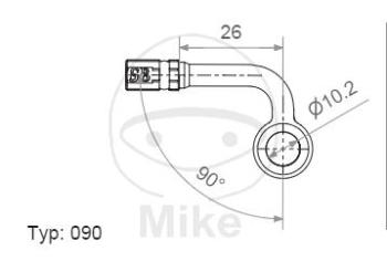 Ringfitting, Vario, TYP090, 10 mm  90° seitlich chrom