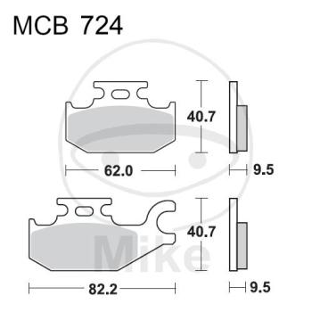 Bremsklötze, Standard, TRW, altern. 7325590