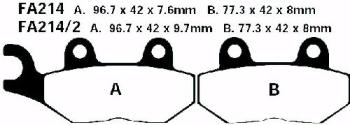 Bremsbelag - Satz (Sintermetall) Goldstuff (EBC), FA214HH