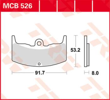 Disc brake pad MCB526