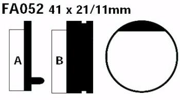 Bremsbelag - Satz Blackstuff (organisch) (EBC), FA052