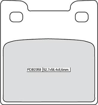 Disc brake pad FDB 2058 P