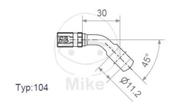 Ringfitting, Vario HD, TYP104, 11,2 mm, 45° chrom