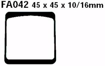 Bremsbelag - Satz Blackstuff (organisch) (EBC), FA042