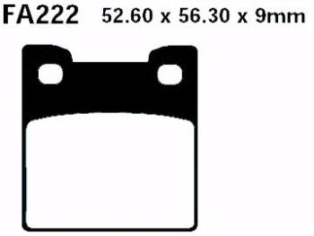 Bremsbelag - Satz Blackstuff (organisch) (EBC), FA222