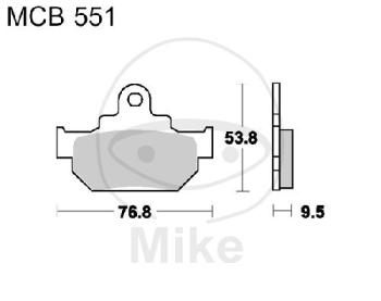 Bremsklötze, Standard, TRW, altern. 7328495