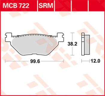 Disc brake pad MCB722