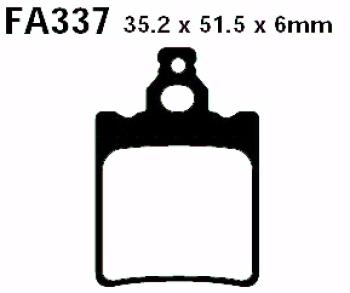 Bremsbelag - Satz Redstuff TT Carbon/Grafit (organisch) (EBC), FA337TT