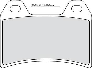 Bremsbelag FDB 2042 EF