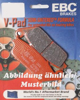 Bremsbelag - Satz Semi Sintermetall, V Pads (EBC), FA363V