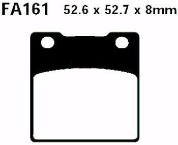 Bremsbelag - Satz Blackstuff (organisch) (EBC), FA161