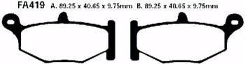 Bremsbelag - Satz Blackstuff (organisch) (EBC), FA419