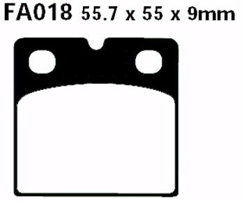 Bremsbelag - Satz Blackstuff (organisch) (EBC), FA018