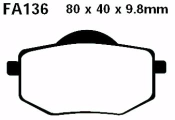 Bremsbelag - Satz Blackstuff (organisch) (EBC), FA136