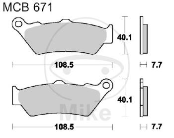 Bremsklötze, Standard, TRW, altern. 7321615