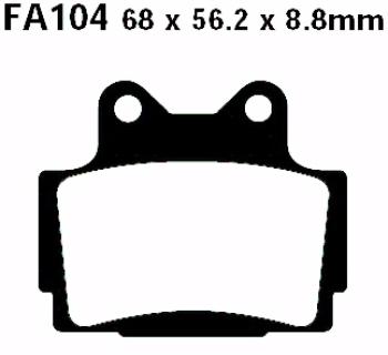 Bremsbelag - Satz (Sintermetall) Goldstuff (EBC), FA104HH