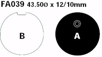 Bremsbelag - Satz Blackstuff (organisch) (EBC), FA039