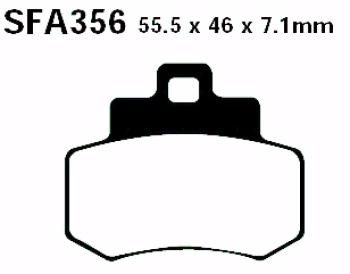 Bremsbelag - Satz Scooter (organisch) (EBC), SFA356